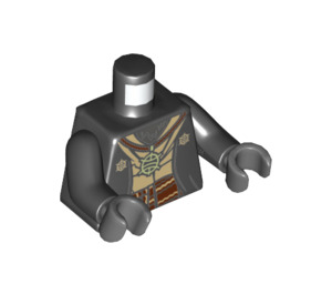 LEGO Zwart Splinter met Zwart Jacket (79117) Minifig Torso (973 / 76382)