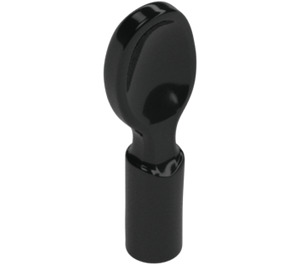 LEGO Black Spoon with Short Handle and Flat End (80179)