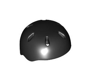 LEGO Zwart Sport Helm met Vent Gaten (46303)