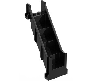 LEGO Negro Escalera 4 x 6 x 7 1/3 Enclosed Recto (4784)