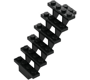 LEGO Schwarz Treppe 7 x 4 x 6 Open (30134)