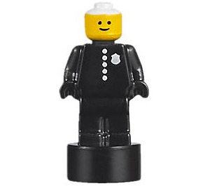 LEGO Schwarz Statuette mit Classic Polizist (12685)