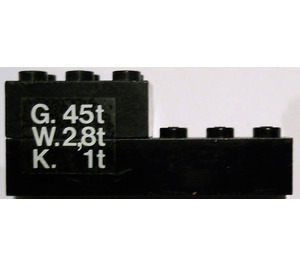 LEGO Black Stickered Assembly for Set 7715 (left)