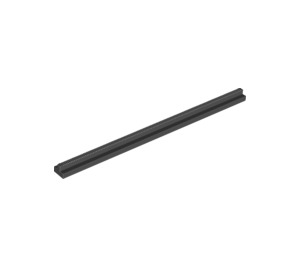 LEGO Black Straight Rail with No slots and No Notches (3228)