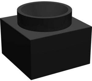 LEGO Zwart Support 2 x 2 x 11 Solide Pillar Basis (6168)