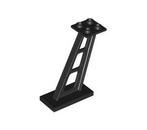 LEGO Black Support 2 x 4 x 5 Stanchion Inclined with Thick Supports (4476)