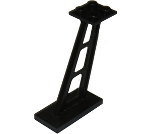 LEGO Black Support 2 x 4 x 5 Stanchion Inclined with Thin Supports