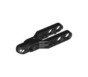 LEGO Black Suspension Arm with Ball Socket and Open Fork (57515 / 64872)
