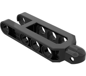 LEGO Black Suspension Arm with Rounded Ball Socket (Beveled Ball Socket) (32195)