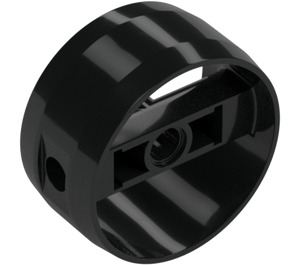 LEGO Black Technic Cylinder with Center Bar (41531 / 77086)