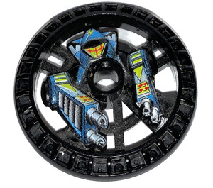 LEGO Black Technic Disk 5 x 5 with Crab (32359)