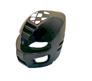 LEGO Black Technic Helmet with Black and White Pattern Sticker (32279)