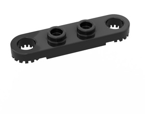 LEGO Black Technic Plate 1 x 4 with Holes (4263)