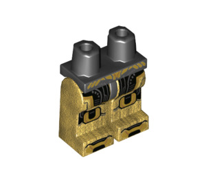 레고 검은색 Thanos ~와 함께 펄 골드 정장 그리고 헬멧 미니피규어 엉덩이와 다리 (3815 / 80620)