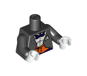 LEGO Zwart The pinguïn Torso (973 / 76382)