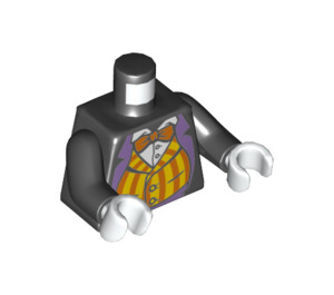 LEGO Zwart The pinguïn met Lavendel Poten en Bright Waistcoat Minifiguur Torso (973 / 76382)