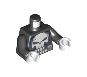 LEGO Noir The Punisher Minifigurine Torse (973 / 76382)