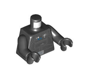 LEGO Black TIE Fighter Pilot Minifig Torso (973 / 76382)