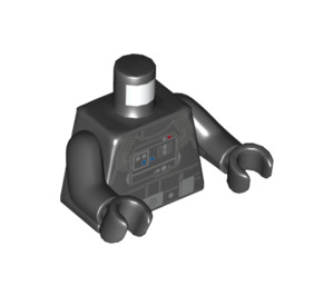 LEGO Noir TIE Striker Pilot Minifig Torse (973 / 76382)