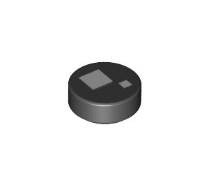 LEGO Noir Tuile 1 x 1 Rond avec BrickHeadz Eye (31468 / 102487)