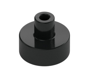 LEGO Black Tile 1 x 1 Round with Hollow Bar (20482 / 31561)