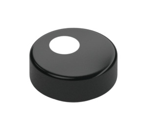 LEGO Black Tile 1 x 1 Round with White Circle (35380 / 47182)