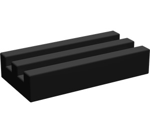 LEGO Black Tile 1 x 2 with Grille (Undetermined)