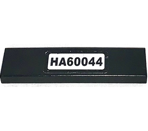 LEGO Black Tile 1 x 4 with HA60044 From set 60044 Sticker (2431)