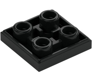 LEGO Black Tile 2 x 2 Inverted (11203)