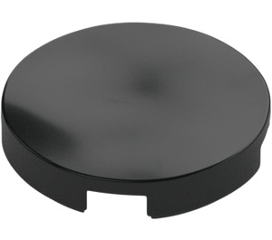 LEGO Black Tile 2 x 2 Round with "X" Bottom (4150)