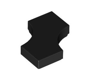 LEGO Black Tile 2 x 2 with Cutouts (3396)