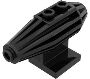 LEGO Noir Tuile 2 x 2 avec Moteur d'avion (30358)