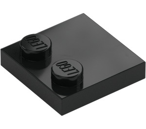 LEGO Black Tile 2 x 2 with Studs on Edge (33909)