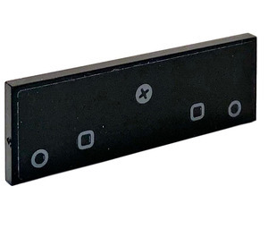 LEGO Noir Tuile 2 x 6 avec Cassette Décoration Autocollant (69729)