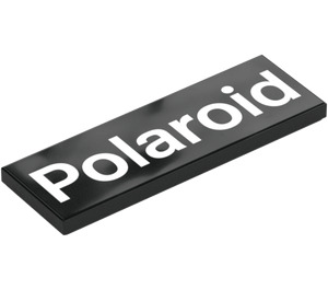 LEGO Černá Dlaždice 2 x 6 s 'Polaroid' (69729 / 105462)