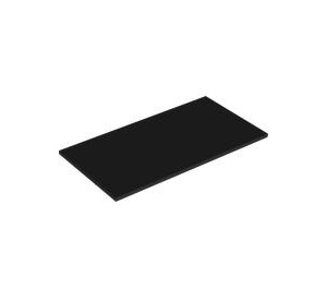 LEGO Black Tile 8 x 16 with Bottom Tubes, Smooth Top (4974)