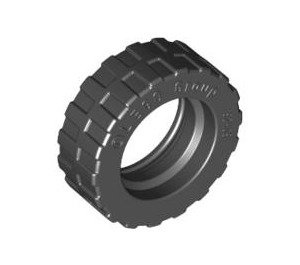 LEGO Black Tire Ø 17.6 x 6.24 with Band Around Center of Tread (92409)