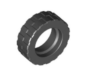 LEGO Schwarz Reifen Ø 17.6 x 6.24 ohne Band (42611 / 51011)