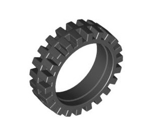 LEGO Black Tire Ø24 x 7 Narrow  (61254)