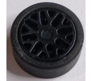LEGO Black Tire, Low Profile, Narrow Ø14.58 X 6.24 with Rim Ø11,176 x 6,2