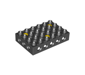 LEGO Black Toolo 4 x 6 x 1 with Thread+screws (76395 / 86599)