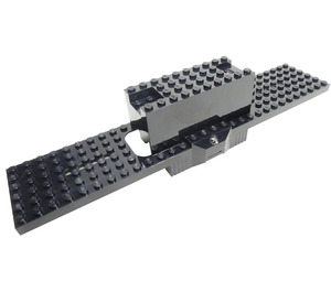 LEGO Czarny Baza pociągu 6 x 30 (9V RC) z IR Receivers