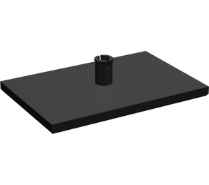 LEGO Black Train Bogie Plate Long Pin (12V series) (4092)