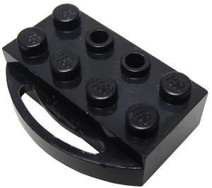 LEGO Black Train Brick 2 x 4 Holder for Sliding Wheel Block (429)