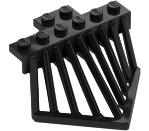 LEGO Black Train Cowcatcher 6 x 6 x 2.6 (90201)