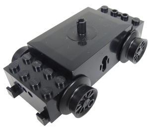 LEGO Nero Treno Motor, 12V 3 fori per contatti rotondi