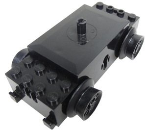 LEGO Noir Train Motor, 12V 3 trous de contact fendus