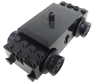 LEGO Schwarz Zug Motor, 12V 3 geschlitzte Kontaktlöcher