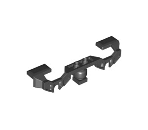 LEGO Noir Train Motor Decorative Côté pour moteurs RC/PF (extrémités lisses) (39886)
