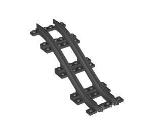 LEGO Schwarz Zug Track mit Schrägstein (85977)